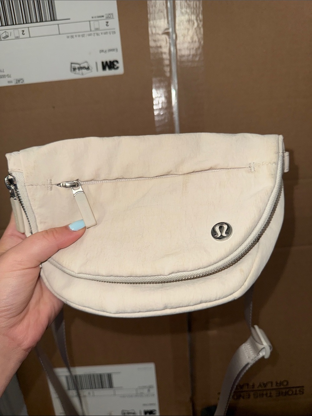 lululemon athletica Off-White/Cream Crossbody Belt Bag